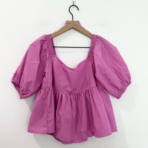 Free People Pink Veronica Sweetheart Top Pink Blouse size XS - Picture 4 of 8